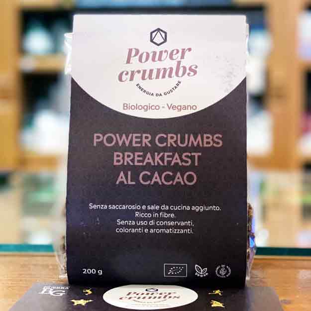Power Crumbs Breakfast Cacao Gluten Free, Bio E Vegan